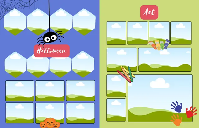 STEM template, pages 34 and 35