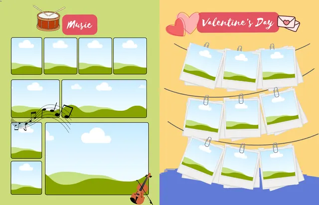 STEM template, pages 36 and 37
