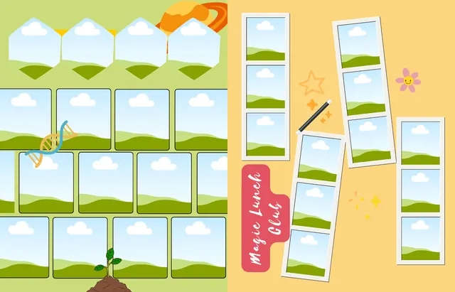 STEM template, pages 40 and 41