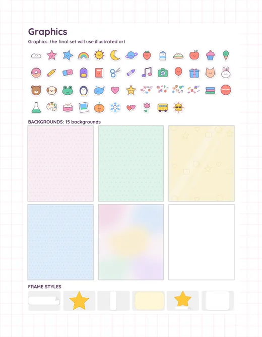 Sticker Book style guide, page 2