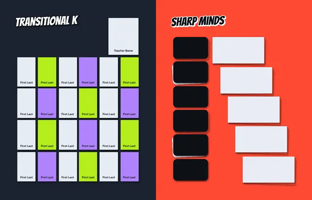 Supply Closet template, pages 10 and 11