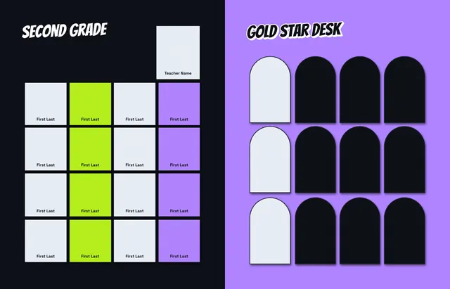 Supply Closet template, pages 16 and 17