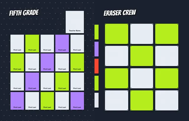 Supply Closet template, pages 22 and 23