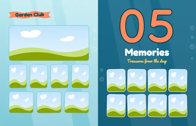 Under the Sea template, pages 42 and 43