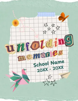 Unfolding Memories template, cover