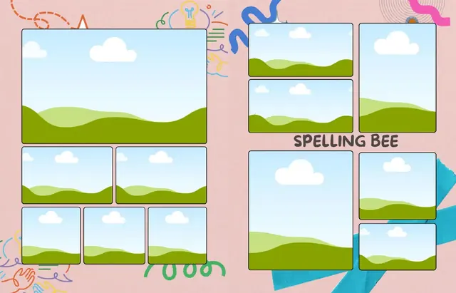 Unfolding Memories template, pages 32 and 33