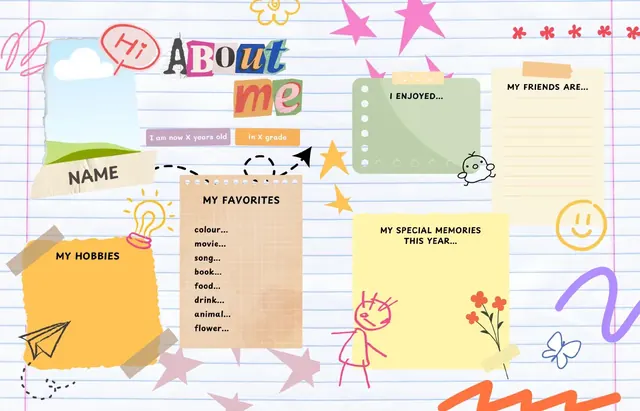 Unfolding Memories template, pages 48 and 49