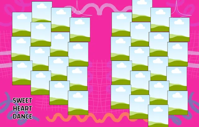 Vibrant Strokes template, pages 26 and 27