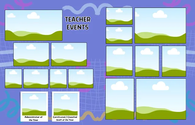 Vibrant Strokes template, pages 52 and 53