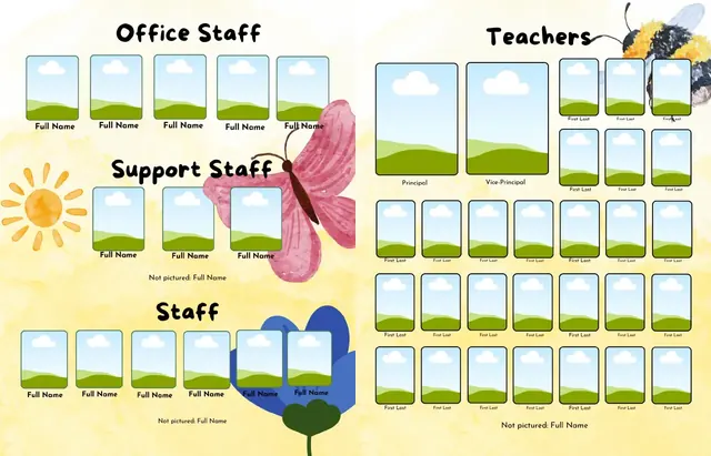 Watercolor Whispers template, pages 6 and 7